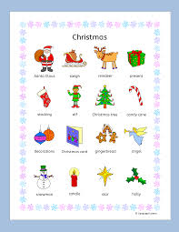 Christmas English Vocabulary Games Puzzles Cards And Activities Eal Efl Esl English Vocabulary Games Christmas Bookmarks Color Flashcards