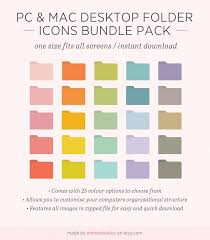 Desktop Folder Icons Customisable Icons Pastel Pack Windows And Mac Os Systems Instant Download Laptop Desktop Pc Mac Organiser Folder Icon Study Planner Printable Desktop Icons