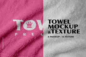 Free Download Towel Mockup Demo Template Psd File In 2020 Templates Mockup Texture