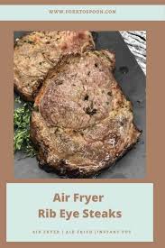 Don't forget to like, comment and subscribble! Air Fryer Rib Eye Steaks Fork To Spoon