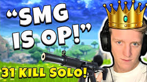 Insane 31 Solo Kill Smg Is Op Tfue Fortnite Battle Royale Gameplay Youtube