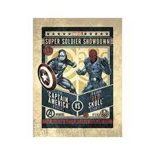 The red skull model was ported by. Kunstdruck Marvel Comics Captain America Vs Red Skull Bei Europosters