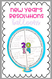 New Year S Resolutions 2021 Balloon Craftivity And Bulletin Board Letters New Years Resolution Teacher Favorite Things Classroom Life