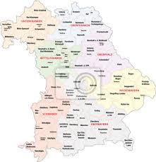 Sie sind teil der staatsverwaltung und daher keine kommunale gebietskörperschaft. Bayern Regierungsbezirke Landkreise Wandsticker Governance Verwaltung Munich Myloview De