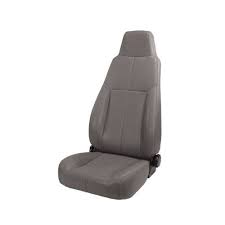 Rugged Ridge 13403 09 Factory Style Grey Front Replacement Seat With Recliner Jeep Cj Jeep Interiors Jeep Wrangler Seats