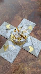 Explosionsbox Zur Goldenen Hochzeit Karte Hochzeit Explosionsbox Kartenvorlage