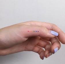 Hey, im thinking of getting some in my country 3 dots in a triangle between your thumb and index finger symbolizes women, wine and islamic mujahadin get dot tattoos on their hands, but i don't remember the exact style. 66 Best Ideas For Small Finger Tattoo For Females And Guys Pagina 2 Di 6 Tiny Tattoo Inc