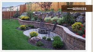 Sloped Backyard Backyard Landscaping Along Fence Small Backyard Landscaping