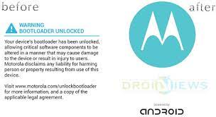 Power off the device or if boot looping hold power button for 20 seconds to turn it off. Remove Unlocked Bootloader Warning On Moto G 2014
