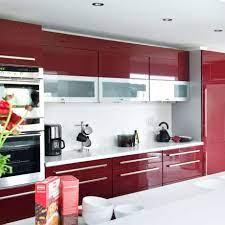 Red Kitchen Ideas Burgundy Scarlet Rust And Terracotta Cabinetry To Add Personality To The Heart Of Any Home In 2021 Modern Grey Kitchen Modern Kitchen Design Red Kitchen
