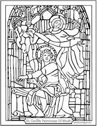 These pages may be printed and copied for educational use. Catholic Saint Coloring Pages