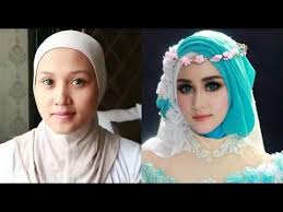 Cara Make Up Pengantin Dan Cara Hijab Pengantin Cetar Youtube Pengantin Make Up Lipstik