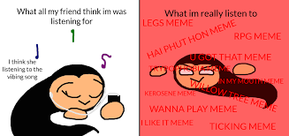What Friend Think Im Listen To Vs What Im Listen By Nana2514 On Deviantart
