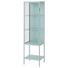 Rudsta خزانة بباب زجاج تركواز فاتح 42x37x155 سم Ikea