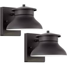 Longer life light bulbs guaranteed. John Timberland Modern Outdoor Wall Light Fixtures Set Of 2 Led Black 5 Non Glass Dark Sky For Exterior House Porch Patio Barn Target