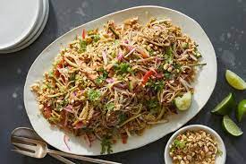 Cold Noodle Salad With Spicy Peanut Sauce Recipe Recipe In 2021 Noodle Salad Cold Spicy Peanut Sauce Spicy Peanuts