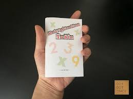 Portable Multiplication Table Mini Book Including Instruction Etsy Mini Books Kids Math Worksheets Multiplication Table