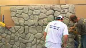 Faux wall panels for accent walls. 3 Day Class Building With Faux Rock 2 03 888 684 0086 Youtube