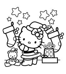 Hello kitty is decorating the christmas tree. Hello Kitty Coloring Pages Hello Kitty Coloring Kitty Coloring Hello Kitty Colouring Pages