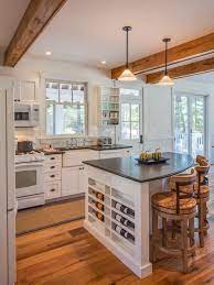 The cabinets, walls and floors weren't so simple and this little kitchen island needed a new dress to fit in at the ball. 90 Different Kitchen Island Ideas And Designs Photos Curved Kitchen Island Curved Kitchen Kitchen Remodel Small