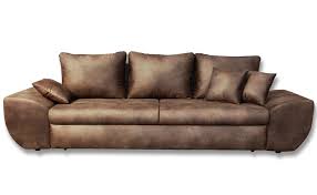 Big sectional sofa atlanta xl shape leather couch led lights. Lifestyle4living Big Sofa In Braun Mit Schlaffunktion Und Bettkasten Vintage Look Microfaser Xxl Couch Inkl 3 Extragrossen Rucken Kissen Und Hochwertiger Federung Amazon De