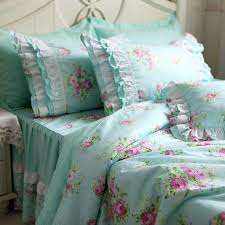 The tiffany reversible comforter set provides the perfect preppy update to your bedroom. Rural Turquoise Polka Dots Pink Flower Ruffle Embroidered Lace Bedding Sets Blue Rose Duvet Cover Set Full Size Free Shiping Bedding Kid Lace Bodystockinglace Baby Aliexpress