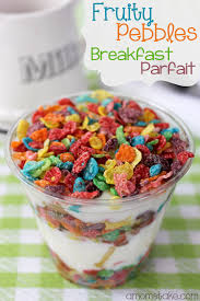 Fruity Pebbles Breakfast Parfait Recipe A Mom S Take Breakfast Parfait Recipes Parfait Breakfast Parfait Recipes