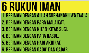 Rukun iman itu adalah satu iman kepada alloh subhanahu wa ta'ala, kedua iman pada para malaikat, ketiga iman. 6 Rukun Iman Dan Penjelasannya Sastra Belajar Agama