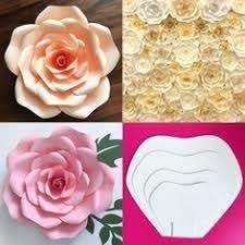 Puedes recortar los moldes en un cartón o en una cartulina para que luego que los uses los puedas guardar. Resultado De Imagen Para Flores Gigantes Moldes Plantilla De Flor De Papel Como Hacer Flores De Papel Hacer Flores De Papel