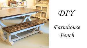 Here's a beautiful diy farmhouse table that features a stunning table along with two benches. 18 Homemade Dining Bench Plans You Can Diy Easily