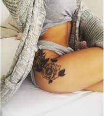 Pin By Chloe Lechopier On Tattoos Hip Tattoos Women Hip Tattoo Rose Tattoo On Hip