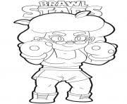It has an outer, heavy outline and can be used as a coloring page. Brawl Stars Coloring Pages To Print Brawl Stars Printable