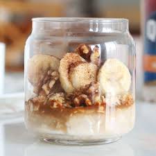 Banana Nut Overnight Oats Recipe Quaker Oats Recipe Peanut Butter Overnight Oats Food Oats Quaker