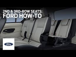 Adjusting 2nd And 3rd Row Seats Ford How To Ford Youtube