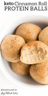 Cinnamon Roll Protein Balls Low Carb Keto Gluten Free Grain Free Sugar Free Dairy Free Thm S These Are Made In Jus Dairy Free Snacks Free Snacks Food