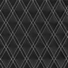 Bentley Twin Stitch Quilted Vinyl Black/White