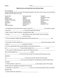 Dna processes dna replication protein synthesis dna transcription. Dna Quiz Review 1