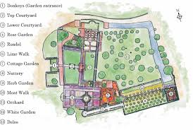 Garden Map Sissinghurst Garden Map Illustrated Map