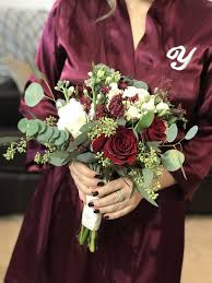 We use cookies to provide you with the best possible experience. Burgundy And White Bridesmaid Bouquet Bridesmaid Bouquet White Bridesmaid Flowers Bridesmaid Bouquet