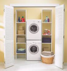 Tricks To Stacking Any Washer Dryer To Save Space Laundry Room Storage Laundry Closet Washer And Dryer