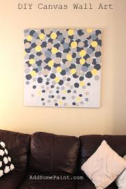 Canvas Painting Ideas For Living Room Easy Diy Yellow Grey Abstract Painted Painting Canvas Wall Art Decorative Painting Frame Ideas Decora Diy Wall Painting Wall Art Diy Paint Diy Canvas Wall Art
