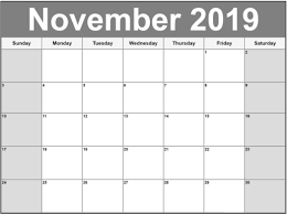 November 2019 Calendar Template Monthly Calendar Printable Calendar Printables Calendar 2019 Printable