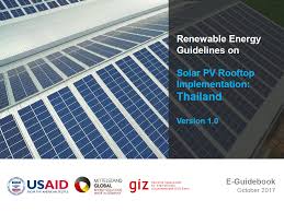 Malaysia has many renewable energy sources that can be developed such as solar, wind, biomass, hydro, geothermal and tidal wave. Renewable Energy Guidelines On Solar Pv Rooftop Implementation Thailand Global Climate Change