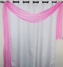 Shop a variety of styles featuring patterned, fringe, beaded, and more for a stylish addition to any window. 1 Pc Solid Pink Scarf Valance Soft Sheer Voile Window Panel Curtain 216 Long Topper Swag Walmart Com Walmart Com