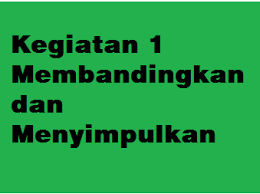Kunci jawaban bahasa indonesia halaman 120 kelas 9. Kegiatan 1 Membandingkan Dan Menyimpulkan Operator Sekolah