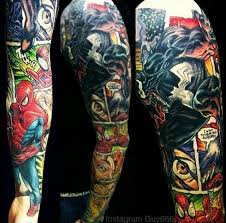 Marvel Sleeve Marvel Tattoos Sleeve Tattoos Marvel Tattoo Sleeve
