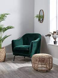 Having a big, comfy chair all to yourself is the perfect way to while away a few hours in front of the tv or with a gripping novel. Forest Green Velvet Occasional Chair Lounge Chairs Living Room Living Room Green Luxury Chairs