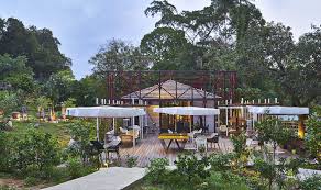 The outdoor seating area of jumbo seafood restaurant at dempsey with its wooden floor planks has a casual rustic atmosphere. Is Dempsey Singapore S Prettiest Spot For Restaurants Cafes And Shopping