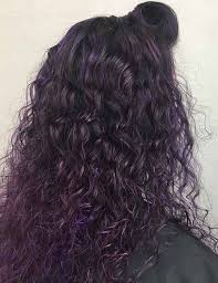 A black ombre hair color is when your hair is gradually blended from a black hue to another color hue. 20 Pretty Purple Highlights Ideas For Dark Hair