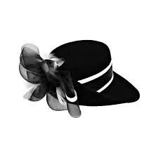 Black White Fancy Church Hat Netting Feathers H02227 93 Liked On Polyvore Featuring Accessories Hats W Fancy Hats Church Hats Black And White Hats